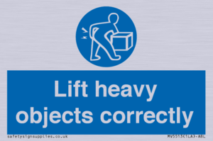 Lift heavy objects correctly